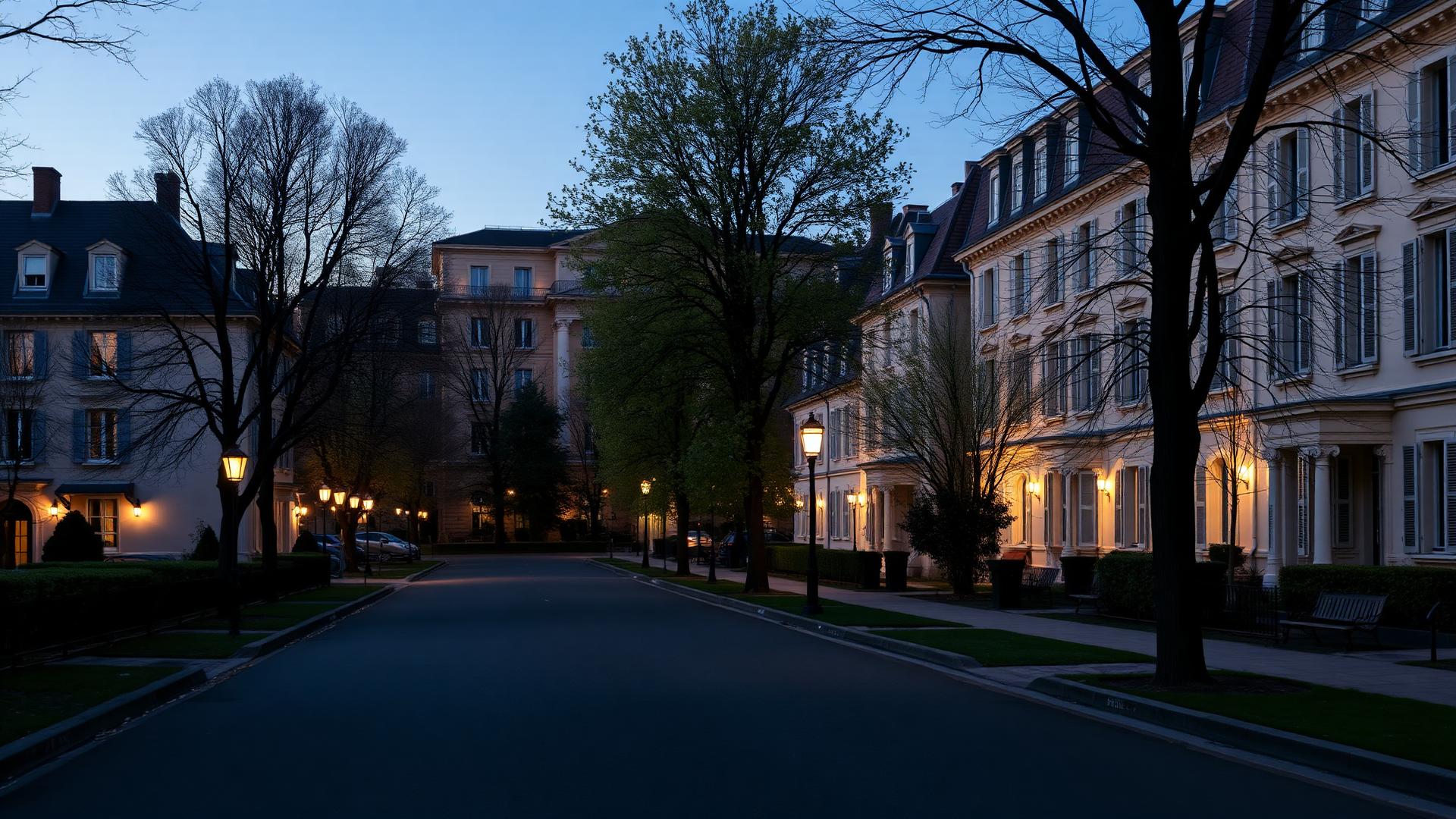 Rues pavillonnaires et petits immeubles à Maisons-Alfort